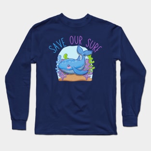 Save Our Surf Whale Long Sleeve T-Shirt